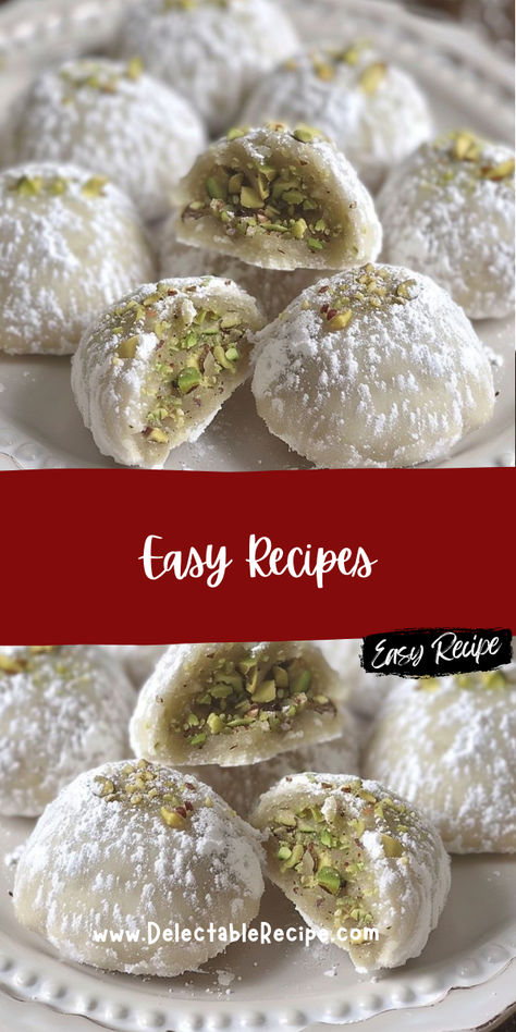 Pistachio Snowball Cookies Recipe, Toffee Snowball Cookies, Christmas Cookies Pistachio, Pistachio Pizzelle Recipe, Cranberry Pistachio Snowball Cookies, Cherry Pistachio Snowball Cookies, Pistachio Cookies Easy, Pistachio Shortbread Cookies Recipe, Pistachio Almond Cookies