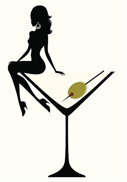 230 Woman In Martini Glass Illustrations & Clip Art - iStock Art Deco Sketch, Glass Illustration, Cocktail Illustration, Painted Bags, Girly Wall Art, Cocktail Art, Wine Art, Lion Art, My Portfolio