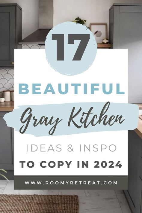 These 17 Gray Kitchen Ideas Are Seriously Swoon-Worthy Warm Grey Kitchen, Grey Kitchen Inspiration, Gray Kitchen Ideas, Kitchen Cupboard Colours, Grey Kitchen Colors, Grey Shaker Kitchen, Grey Cupboards, Light Grey Kitchen Cabinets, Grey Kitchen Walls