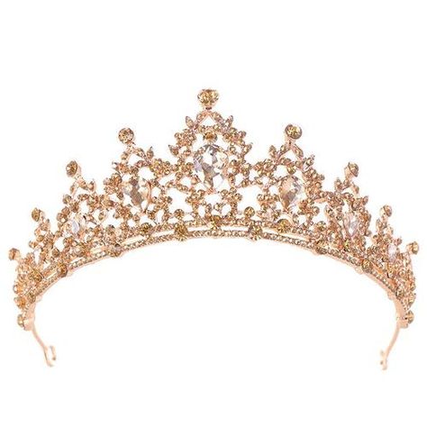 A queen needs a crown and we have the perfect one for you. A golden crown will make you look like you own the world. Drag queens love our tiaras! Materials: Zinc Alloy, Rhinestone // Crystal Wedding Hair Accessories, Bridal Crown Crystal, Princess Fancy Dress, Gold Bridal Crowns, Crown Crystal, Crown For Women, Bridal Headwear, Bride Headband, Gold Tiara