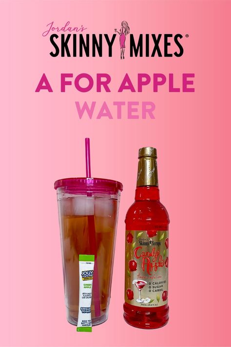 Green Apple Jolly Rancher, Sugar Free Syrup Recipe, Water Combos, Jolly Rancher Drink, Watertok Recipes, Jolly Rancher Flavors, Water Packets, Water Tok, Flavor Water