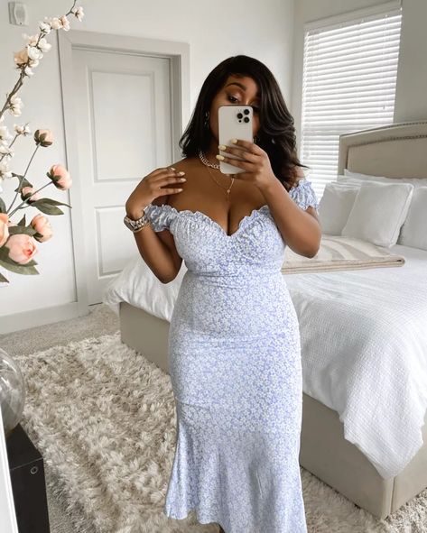 Dresses For Curvy Women, Outfit Ideas For Black Women, Chic Summer Outfits, 25th Birthday, Future Fashion, Jeans Outfit, Feminine Outfit, Fit Check, Dress Ideas