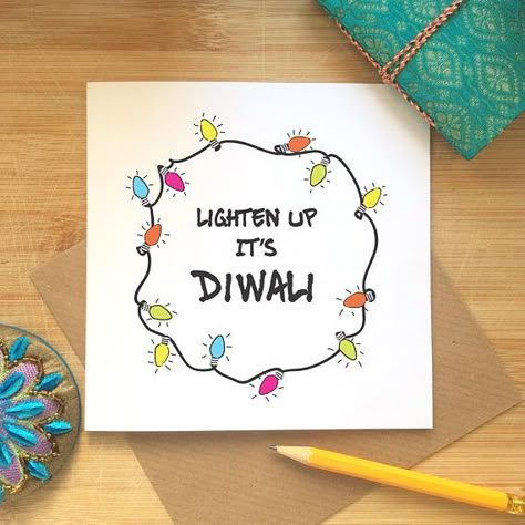 Happy Diwali Handmade Cards, Handmade Diwali Cards, Happy Diwali Cards Handmade, Diwali Bookmarks, Diwali Handmade Cards, Diwali Doodle Art, Diwali Cards Handmade Creative, Quotes On Diwali, Diwali Doodle