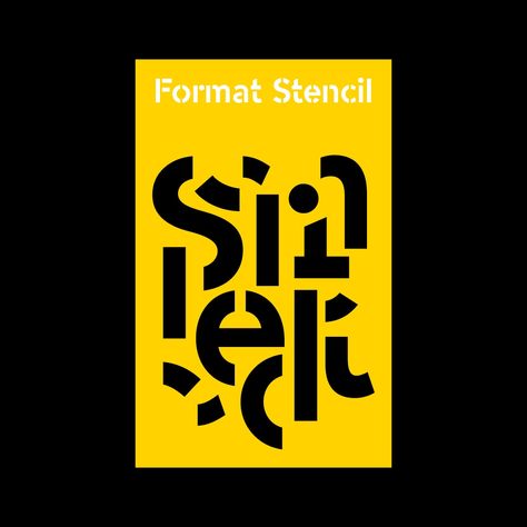 Stencil Typography, Max Huber, Typeface Poster, Variable Font, Typography Typeface, Corporate Logo Design, Stencil Font, Paul Rand, Poster Fonts