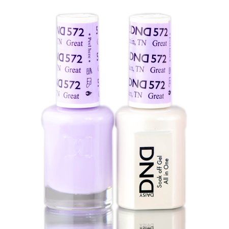 What it is: Daisy DND DUO contains both Gel Polish + Matching Regular Lacquer. This kit contains: - Qty 1 - Daisy DND Gel Polish Lacquer - Qty 1 - Daisy DND Original Matching Nail Polish Laquer DND Products presents, Soak Off Gel Polish, luminous nail color that applies faster, feels thinner, and lasts longer than any other gel available! Forget base coats, bond-aids, and primers. DND delivers a fast two-step professional system that is unique from any other on the market. Fused with essential v Dnd Light Purple Gel Polish, Dnd 572, Dnd Polish, Light Purple Nail Polish, Dnd Gel Nail Polish, Teasing Hair, Dnd Nail Polish, Gel Polish Brands, Cute Nail Colors