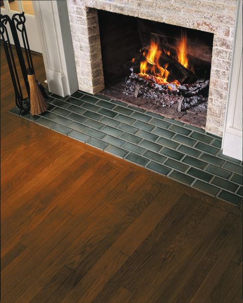 Jazz up the buffer between the fire and the floor with colorful tiles. Here’s how to retile a hearth. Tile Inside Fireplace, Diy Fireplace Hearth, Fireplace Hearth Tile, Open Fireplace Ideas, Fireplace Cleaning, Fireplace Hearth Tiles, Floor Fireplace, Fireplace Floor, Hearth Ideas