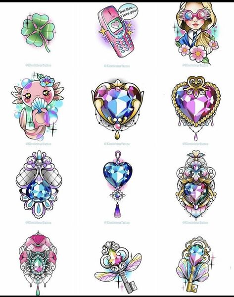 Broach Tattoo, Jewel Tattoo Design, Manhwa Jewelry, Jewel Tattoos, Tattoo Design Stencil, Gem Drawing, Letter Fonts, Gem Tattoo, Jewel Tattoo