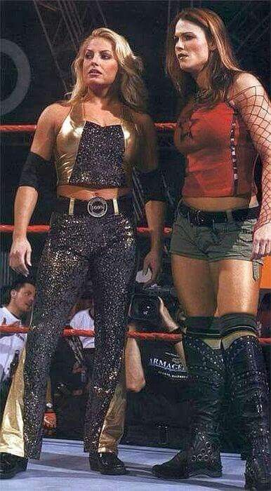 Trish Stratus & Lita Ashley Massaro, Wwe Lita, Wwe Trish, Buccaneers Cheerleaders, Barbie Blank, Trish Stratus, Wwe Tna, Raw Women's Champion, Wwe Female Wrestlers