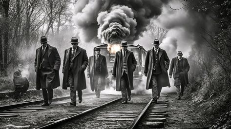 Today in 1963: the Great Train Robbery. Thieves pulled off a daring heist, stopping a mail train and stealing millions. One of the most audacious robberies in history. #GreatTrainRobbery #heist #truecrime #history Great Train Robbery, Train Robbery, The Great Train Robbery, Train Art, Rap, Train, History, Photography, Quick Saves