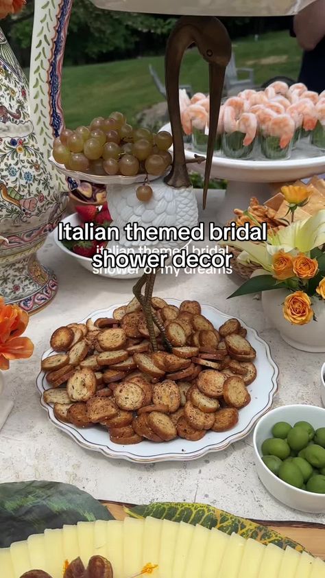 Italian Theme Bridal Shower, Italian Themed Bridal Shower Ideas, Theme Bridal Shower Ideas, Themed Bridal Shower Ideas, Italian Bridal Showers, Bridal Shower Themes, Italian Theme, Bridal Shower Cake, The Amalfi Coast