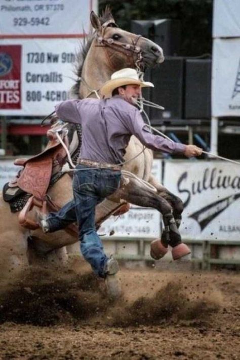 Calf Roping, Rodeo Time, Rodeo Cowboys, Real Cowboys, Rodeo Horses, Team Roping, Rodeo Life, Western Life, Lucky Luke