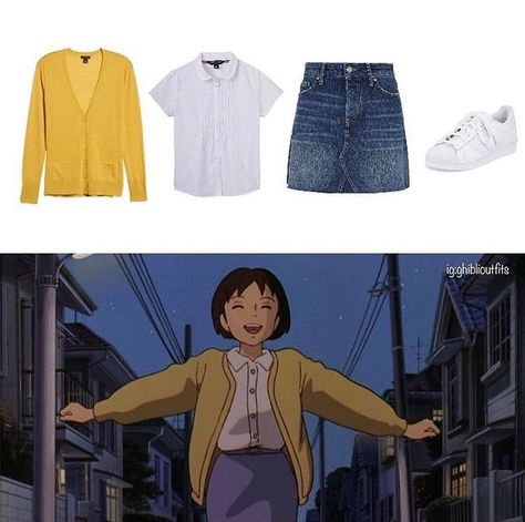 Ghibli Characters Outfits, Whisper Of The Heart Cosplay, Whisper Of The Heart Outfits, Studio Ghibli Inspired Outfits, Casual Cosplay Outfits, Ghibli Inspired Outfits, Studio Ghibli Outfits, Studio Ghibli Cosplay, Ghibli Outfits