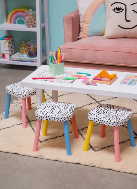 Diy Kids Chair, Diy Chairs, Chairs For Kids, Diy Kids Table, Joy Cho, Diy Kids Furniture, Diy Stool, Oh Joy, Mini Diy