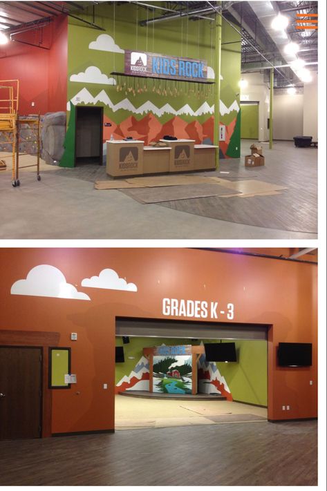 Kids Stage Design, Kids Church Decor, Children Ministry, Kids Stage, Nursery Rooms, Church Nursery, Kids Ministry, Class Decor, Arch Interior