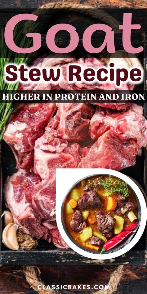 Goat Shoulder Recipes, Goat Meat Stew, African Goat Stew Recipe, Goat Stew, Goat Recipes Meat, Goat Stew Recipe, Curry Goat, Goat Recipes, Stew Meat Recipes