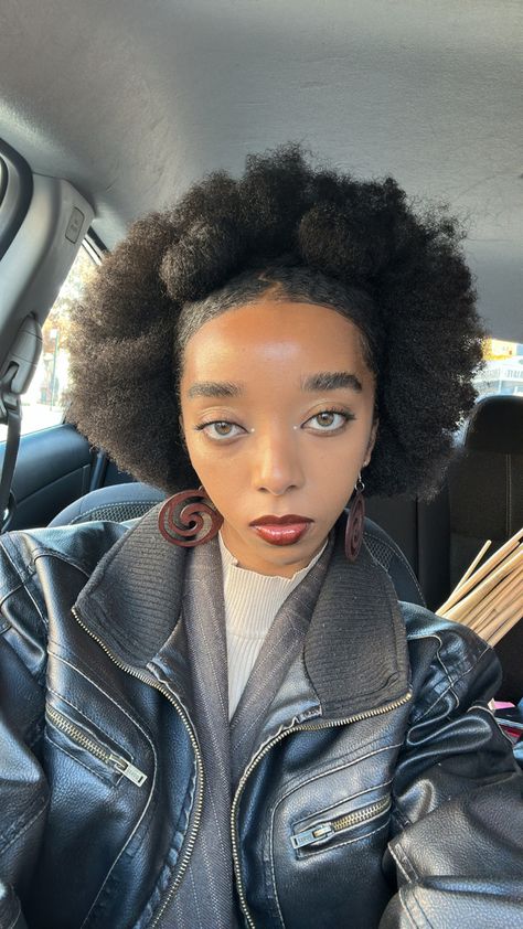 Afro hair Edgy Afro Hairstyles, Round Face Natural Hairstyles, Fancy 4c Hairstyles, 70s Natural Hair Black Women, Unique Afro Hairstyles, 2000s Natural Hairstyles, Alt Natural Hairstyles, Small Afro Hairstyles, 90s Natural Hairstyles