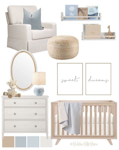 Wooster 3 -in-1 Convertible Crib curated on LTK Baby Blue Nursery, Blue Nursery Boy, Baby Boys Nursery, Baby Boys Room, Coastal Nursery, Blue Nursery Decor, Boy Nursery Themes, Idee Babyshower, Nursery Bookshelf