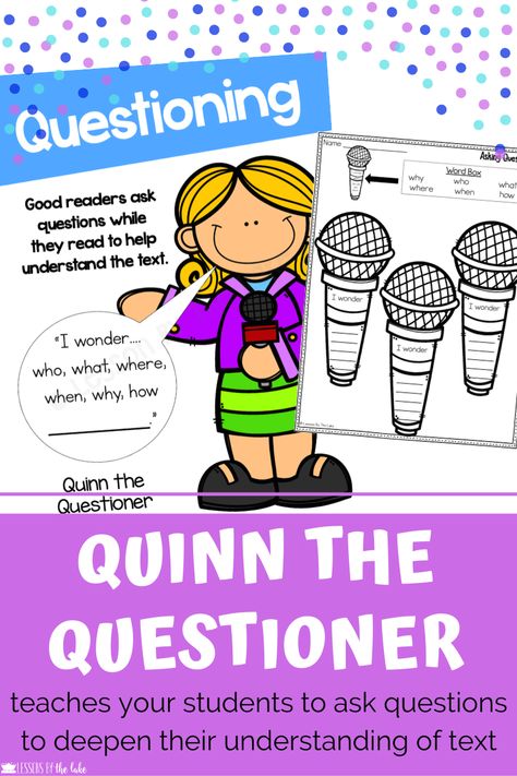 Questioning Strategies, Reading Strategy, Reading Comprehension Strategies, Comprehension Strategies, Good Readers, 2nd Grade Reading, Beginning Reading, Asking Questions, Mentor Texts