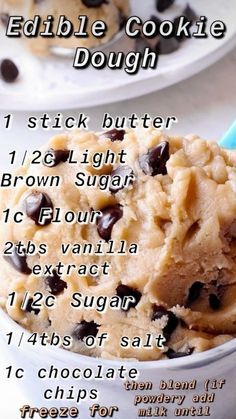 Good Cookie Recipes Simple, Homemade Edible Cookie Dough Recipes, Eggless Simple Desserts, Quick And Easy Edible Cookie Dough Recipe, At Home Cookie Dough, No Bake Edible Cookie Dough Recipe, Edible Cookie Dough 3 Ingredient, Homade Cookie Dough Recipe, How To Make Cookie Dough Without Eggs