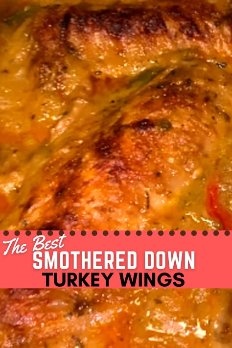 Turkey Wings Recipe Baked With Rice, Roast Turkey Wings, Turkey Ribs Recipes Oven Baked, Turkey Gravy Made From Turkey Wings, Marinade For Turkey Wings, Best Smothered Turkey Wings, Smoothed Turkey Wings, Crockpot Turkey Wings Recipe, Smother Turkey Wings Soul Food