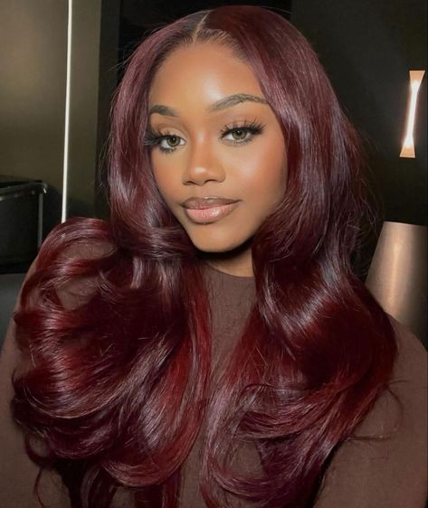 Hair Color Options, Hair Color Auburn, Color Rush, Hairstyles For Medium Length Hair, Burgundy Hair, Hair Laid, Medium Length Hair, Hair Life, Dinner Date