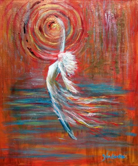 JVC Artworks - Prophetic Paintings by Janice VanCronkhite Empowering Art Painting, Soul Art Painting, Spiritual Artwork Paintings, Spirituality Paintings, Peaceful Woman Art, Flowy Art, Spiritual Paintings Easy, Paintings About Freedom, Devine Feminine Painting