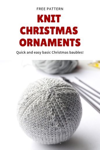 Quick And Easy Christmas Ornaments, Knit Christmas Ornaments, Knitted Christmas Decorations, Christmas Knitting Patterns Free, Easy Christmas Ornaments, Knit Christmas, Knitting Blogs, Christmas Knitting Patterns, Christmas Ornament Pattern