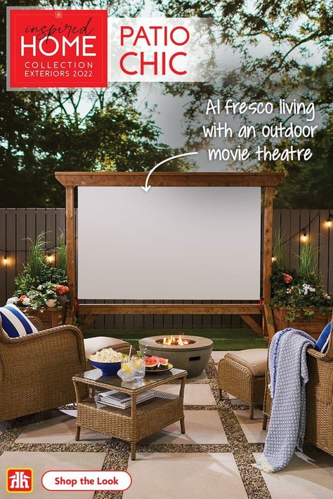 Outdoor Movie Theatre in 2022 | Backyard spaces, Backyard patio, Backyard Projector Backyard, Outdoor Movie Theatre, Backyard Screen, Movie Night Under The Stars, Sala Exterior, Cobblestone Patio, Outdoor Theatre, Outdoor Movie Theater, Night Under The Stars