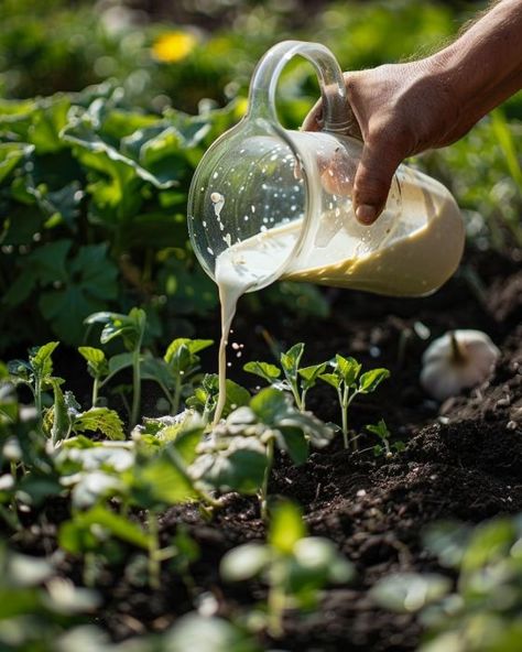 Rice water is a gardener's elixir. Here's why. Rice Water Fertilizer, Vegetable Plants, Plant Maintenance, Natural Fertilizer, Rice Water, Plant Cell, Garden Help, Sustainable Garden, Plant Health