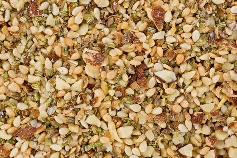 Dukkah is a traditional Egyptian spice blend that has been widely used across the Middle East since the age of ancient Egypt. The name can be spelled dukkah, dukkha or even duqqa; translated from the Arabic, it means “to pound.” Traditionally, the herbs, spices and nuts used to make dukkah were pounded with a mortar … Avocado Dip, Aleppo Pepper, Nigella Seeds, Roasted Beets, Toasted Sesame Seeds, Egypt Travel, Creamy Soup, Grilled Corn, Soft Cheese