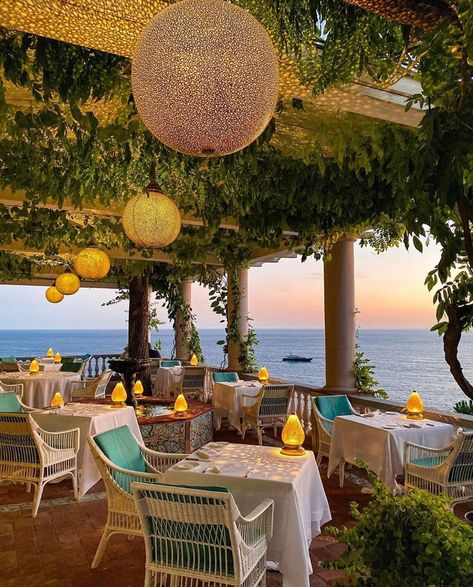 Maestro’s Restaurant on Instagram: “Call it magic... when you have dinner on Maestro’s and you have the terrace all for you ✨ #maestrosterrace #villatreville #positano #italy…” Villa Treville, Positano Beach, Amalfi Coast Wedding, Positano Italy, Outdoor Restaurant, I'm With The Band, Italy Photo, Miyagi, Most Beautiful Beaches