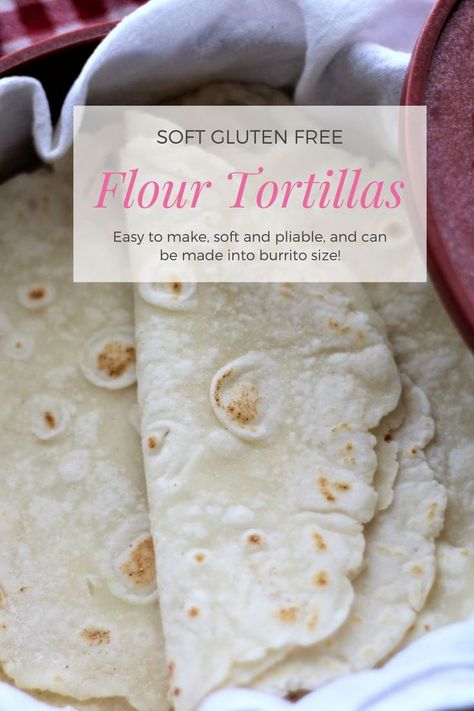 These soft gluten free flour tortillas are SO easy to make, you don’t need any special equipment, they’re soft and pliable, and they won’t rip apart. Winner, winner, burrito dinner!! Grain Free Crepes, Gluten Free Flour Tortillas, Paleo Tortillas, Paleo Menu, Tortillas Recipe, Gluten Free Tortillas, Taco Fillings, Paleo Bread, Tortilla Recipe