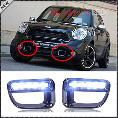 2012 mini cooper fog light kit | LED Daytime Running Lights DRL Kit For 2011 2012 2013 2014 MINI Cooper ... Mini Countryman Accessories, Mini Cooper Tuning, 2012 Mini Cooper, New Mini Countryman, Mini Cooper Interior, Mk1 Caddy, Mini Cooper Accessories, Mini Cooper Custom, Mini Tools