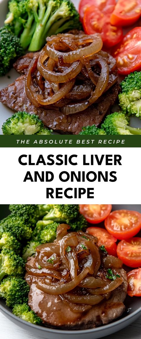 Image for Classic Liver and Onions Recipe Recipe For Liver And Onions, How To Cook Liver And Onions Recipes, Instant Pot Liver And Onions, Calf Liver And Onions Recipe, Ox Liver Recipe, Fried Liver And Onions, Liver And Onions With Gravy, Liver Meals, Beef Liver Recipes