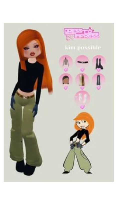 DTI Kim possible💚 Kim Possible, Dress To Impress