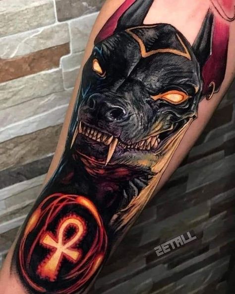 Tattoo Anubis, Bastet Tattoo, Egyptian Tattoos, Egyptian Tattoo Sleeve, Anubis Tattoo, Skull Sleeve Tattoos, Egypt Tattoo, Chicano Style Tattoo, Man Tattoo