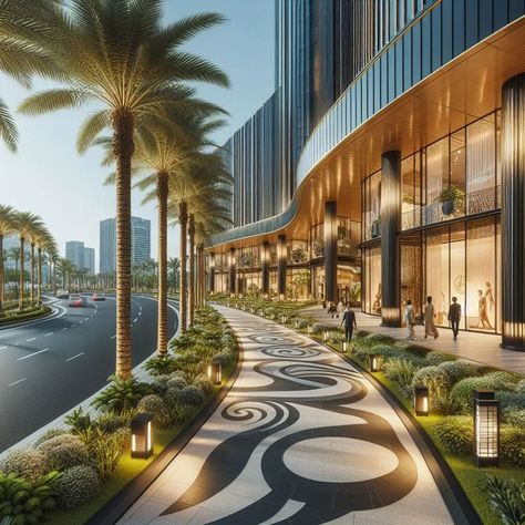 Hotel Exterior Design, Campus Landscape Design, Resort Design Plan, Commercial Landscape Design, Hotel Landscape, Landscape And Urbanism Architecture, Plaza Design, Hotel Exterior, Architecture Presentation Board