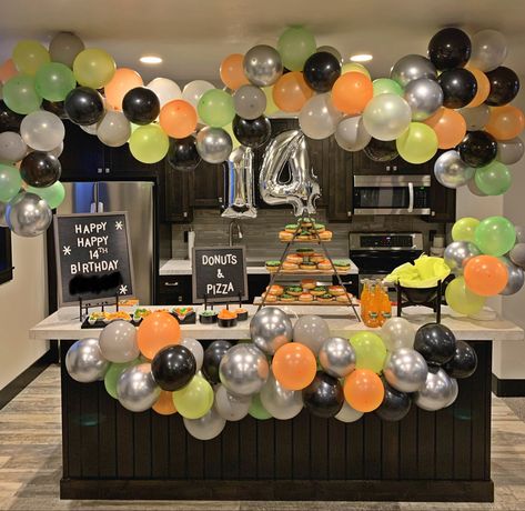 14th Birthday Party Ideas Boy, Boys 14th Birthday Ideas, Teen Birthday Party Ideas For Boys, 15 Birthday Boy Party Ideas, Boys 11th Birthday Party Ideas, 13th Birthday Ideas For Boys, 13 Th Birthday Ideas For Boys, Teen Boy Birthday Ideas, Boy 16th Birthday Ideas Decor