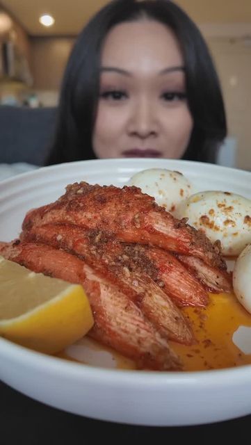 Trinh Carreon on Instagram: "Finally trying the viral imitation snow crab legs from Sams Club! 

I already love imitation crab so I knew I was going to love these! Next time I need to add more butter and make it less salty 😋 

#imitationcrab #snowcrablegs #samsclub #snack #mukbang #lunch #recipe #foodies #crab #reels #reelsinstagram #explore" Surimi Snow Crab Legs Recipes, Artificial Crab Meat Recipes, Fake Crab Meat Recipes, Imation Crab Recipes, Imitated Crab Recipes, Immitation Crab Recipes, Crab Meat Pasta, Artificial Crab, Crab Legs Recipe