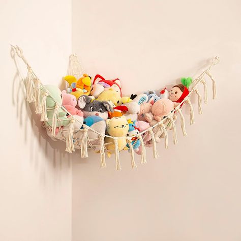 Teddy Hammock Toy Storage Hammock for Stuffed Animals Soft Toy Storage Net Boho Macrame Toy Holder Teddy Bear Storage -Cream Teddy Hammock, Teddy Bear Storage, Hammock For Stuffed Animals, Toy Storage Hammock, Storage Hammock, Bear Storage, Soft Toy Storage, Soft Toy Animals, Boho Macrame