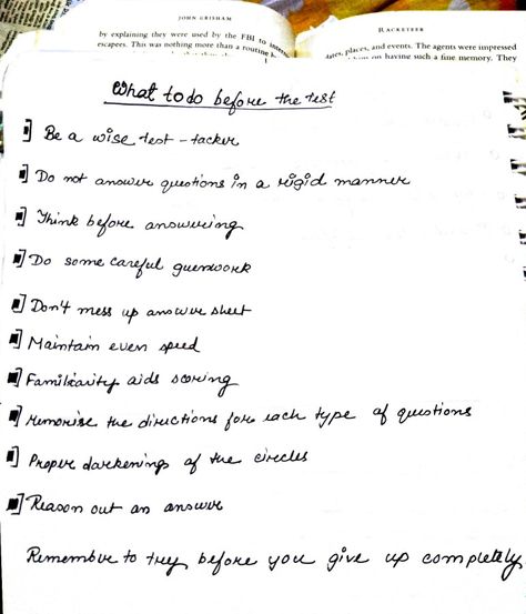 Things to do before an exam Be calm. That's the first and foremost point. Before An Exam, Be Calm, Things To Do, The First, Math Equations