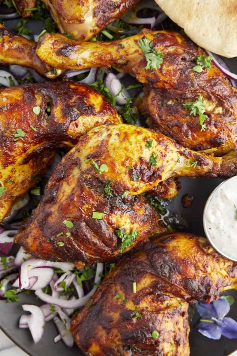 Tandoori Whole Chicken, Leg Quarter Recipes, Tandoori Chicken In Oven, Chicken Tandoori Recipe, The Best Baked Chicken, Chicken Leg Quarter Recipes, Best Baked Chicken, Tandoori Recipes, Chicken Tandoori