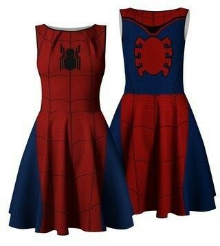 Spiderman Dress, Marvel Dress, Accessories Wardrobe, Spiderman Outfit, Sci Fi Clothing, Vestidos Casual, Geek Clothes, Marvel Clothes, Super Hero Outfits