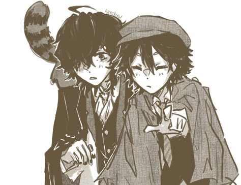 credit: qerckuww on inst Ranpo Edogawa, Edogawa Ranpo, February 9, Dog Images, Bongou Stray Dogs, Stray Dogs Anime, Heaven's Official Blessing, Matching Profile Pictures, Ship Art