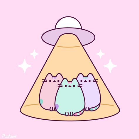 Kawaii Pusheen, Pink Pusheen, Pusheen Merchandise, Pastel Teal, Pusheen The Cat, Pusheen Cute, Cute Home Screen Wallpaper, Cute Home Screens, Pusheen Cat