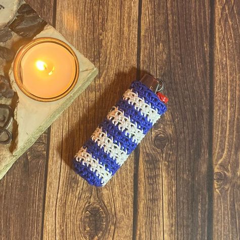 JulieArt Designs on Instagram: “Introducing my latest Hemp Lighter Sleeves, handcrafted & crocheted with a natural hemp cord - A unique way to dress up your lighter &…” Crochet Lighter Cover, Crochet Lighter Holder, Lighter Holder, Organic Gifts, Lighter Case, Crochet Baby Girl, Hemp Cord, Hallmark Cards