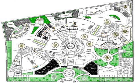 Landscaping details with structure of multi-story shopping mall dwg file House Projects Architecture, Landscape Architecture Diagram, Landscape Architecture Plan, Entry Gate, Building Layout, Types Of Architecture, Architecture Design Sketch, Drawing Block, Bathroom Design Inspiration