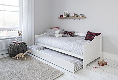 Day Bed Single Bed with Underbed In White 2 beds in 1 Northshore http://www.amazon.co.uk/dp/B0095KCRCU/ref=cm_sw_r_pi_dp_oFZGub1PSPGPD Single Day Bed, Bed With Underbed, Murphy Bed Ikea, Bed Single, Murphy Bed Plans, Bunk Bed Designs, Single Bed Frame, Pull Out Bed, Single Mattress