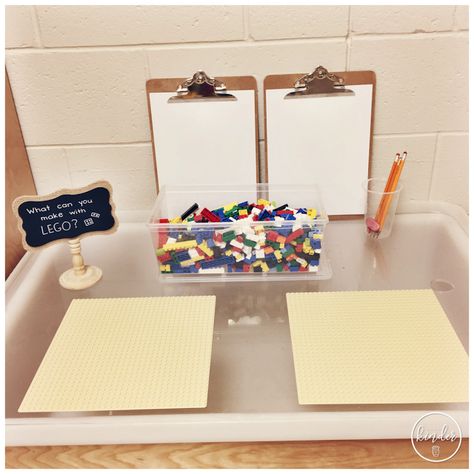 Table Top Activities, Kindergarten Provocations, Preschool Tables, Construction Table, Kindergarten Stem, Funky Fingers, Reggio Classroom, Early Years Classroom, Preschool Rooms