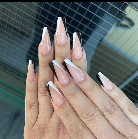 V Shape Acrylic Nails, V Shape French Tip Nails Short, V Shaped French Tip Nails Short, V Line Nails, Deep V French Tip Nails, V Shaped French Tip Nails, V Cut French Tip Nails, V Tip Nails, V French Tip Nails